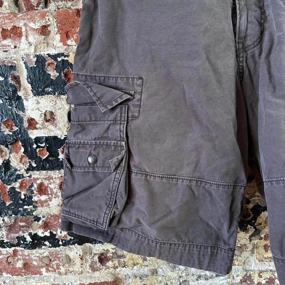 Levi's Squad Cargo Dark Brown Shorts workwear casual Relaxed Work Mens 32 Y2K